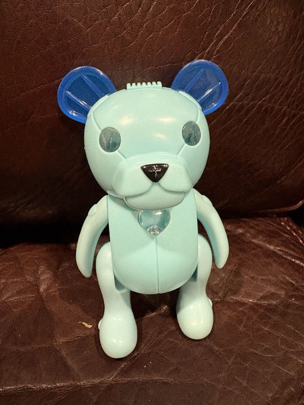 2002 Sega ROBO-CHI ROBO TEDDY McDonalds Poo-chi Blue 4.5”